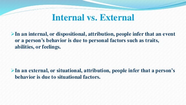 Image result for attributional tendencies external and internal