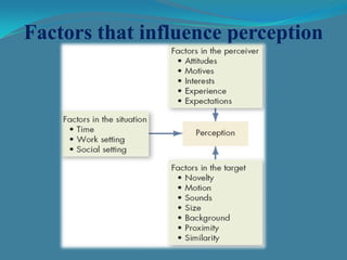 factors influencing perception