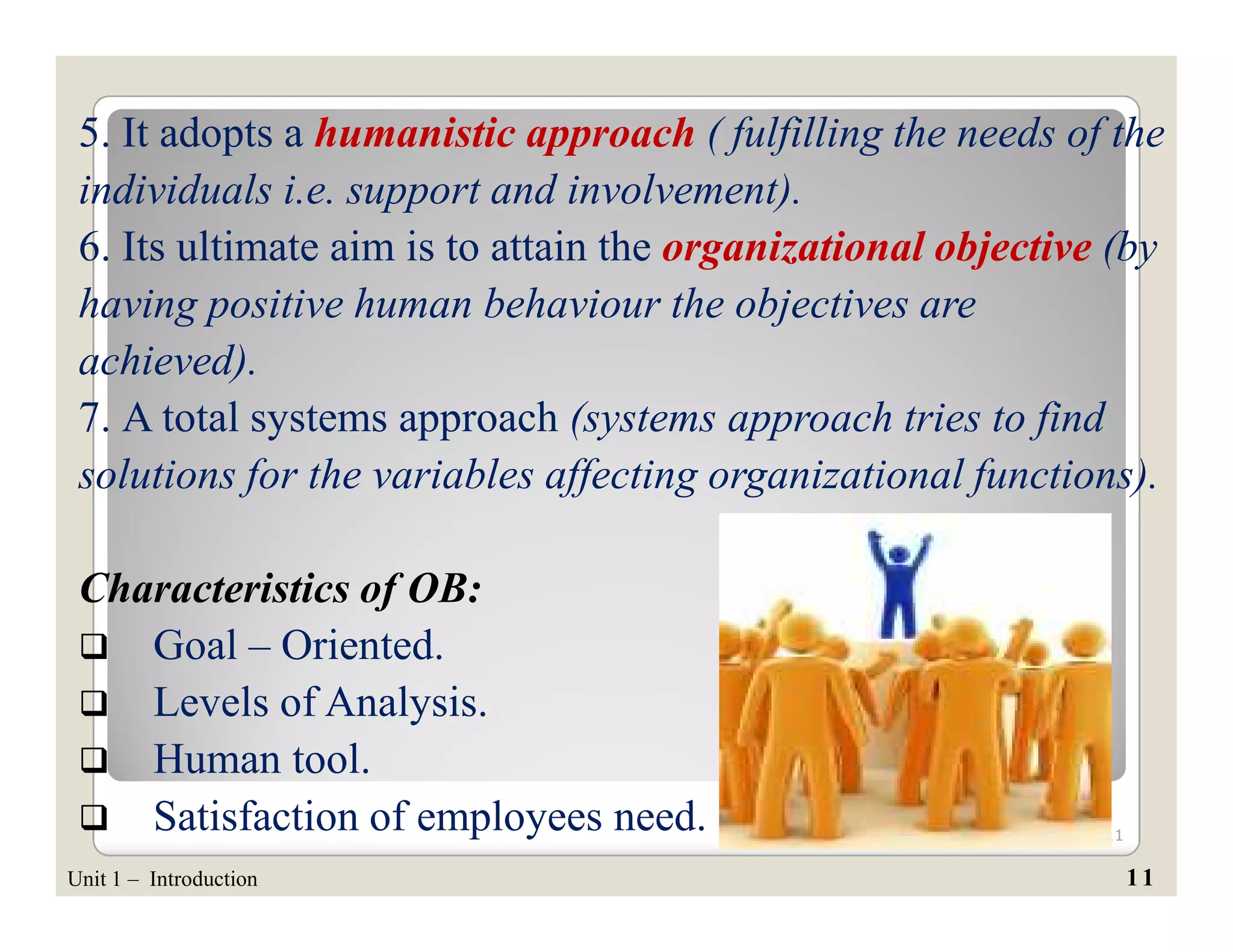 Organizational Behaviour - Introduction | PDF