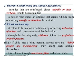Organizational Behaviour - Individual Determinants of OB I | PDF