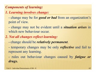 Organizational Behaviour - Individual Determinants of OB II | PDF