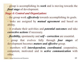 Organizational Behaviour - Group process | PDF