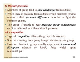 Collaborative Pressure Definition Organizational Behaviour - Group process | PDF