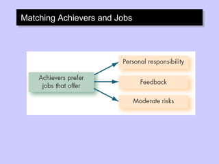 Matching Achievers and Jobs 