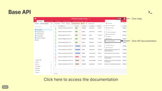 BaseAPI
Clickheretoaccessthedocumentation
ClickHelp
ClickAPIdocumentation
 