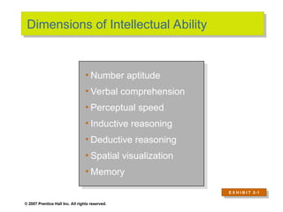 Foundations of Individual Behavior: Ability, Learning, and ...