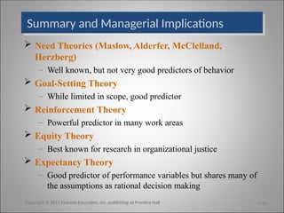 Chapter 6 Robbin and Timothy Organizational Behavior 13th edition | PPT