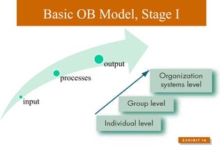 Basic OB Model, Stage I
E X H I B I T 1-6
input
processes
output
 
