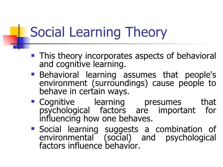learning through observation theory