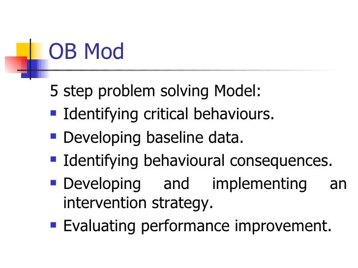 ob problem solving model