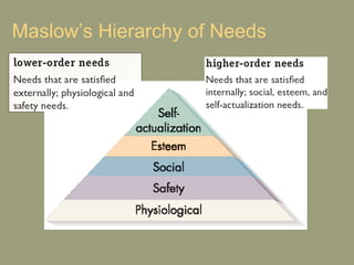 Maslow’s Hierarchy of Needs 