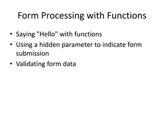 Web forms in php | PPTX