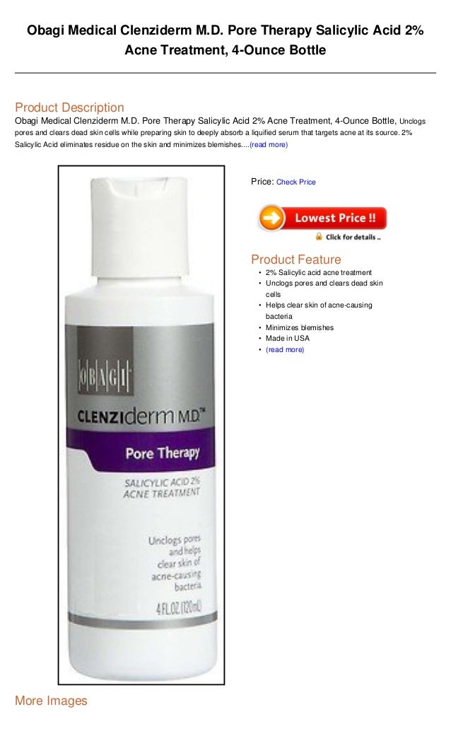 clenziderm pore therapy