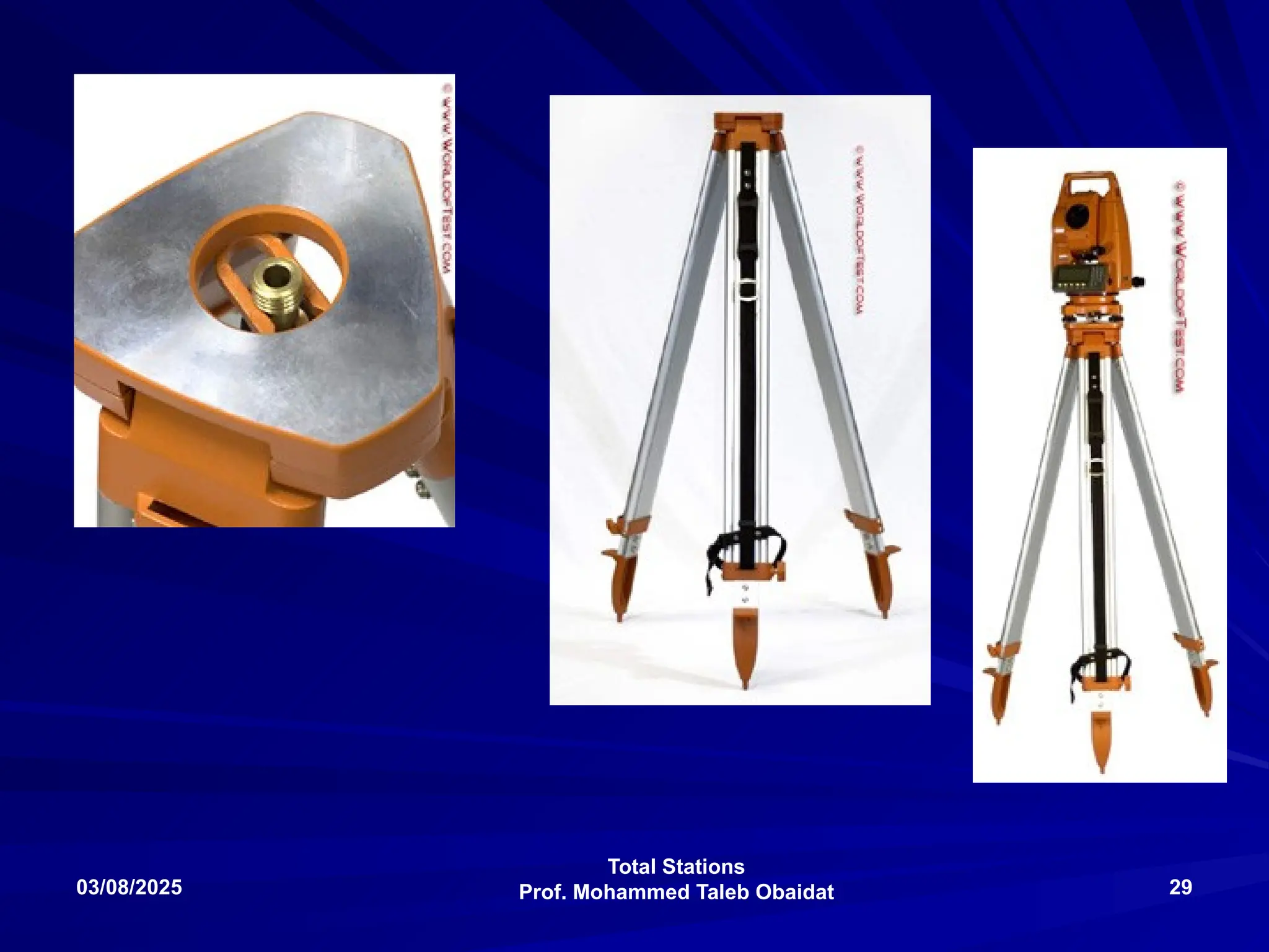 Total Stations
Prof. Mohammed Taleb Obaidat
03/08/2025 29
 
