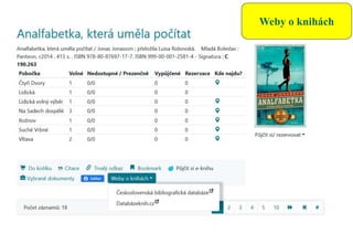 Weby o knihách
 
