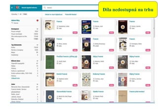Díla nedostupná na trhu
 