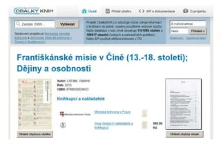 Jiří Nechvátal: Projekt Obálkyknih.cz