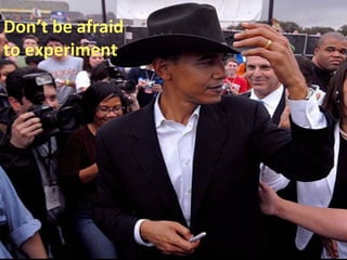 19 Jan 2008 NDIM Don’t be afraid to experiment 