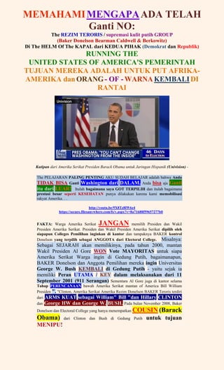Obama   read my lips -obama fraudgate (indonesian)