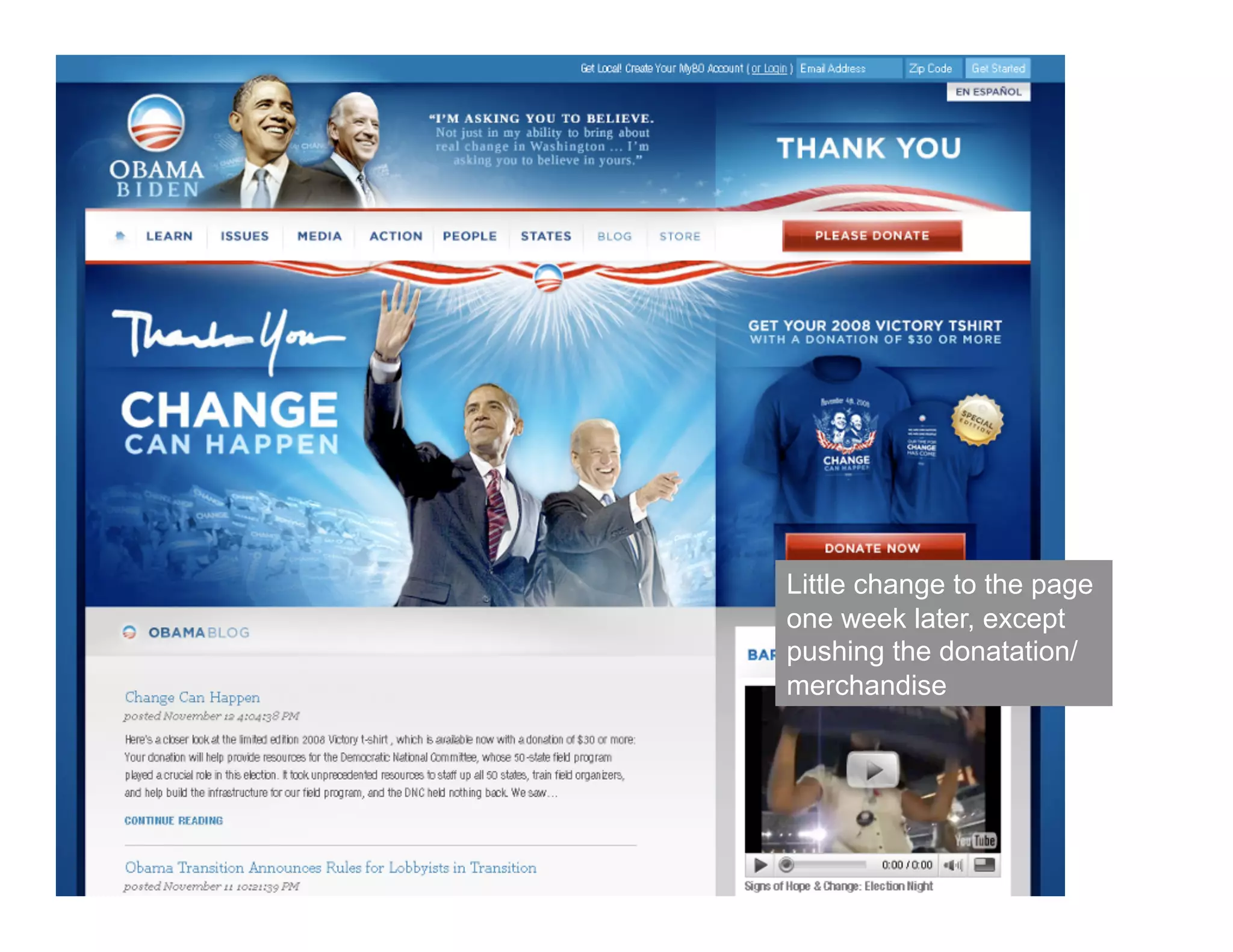 Obama Campaign Summary