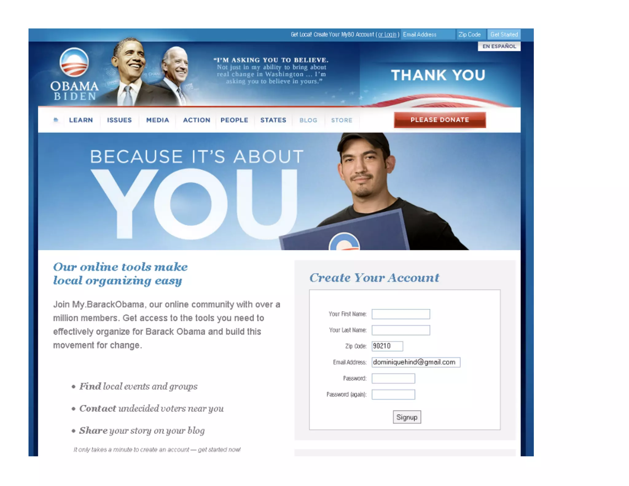 Obama Campaign Summary