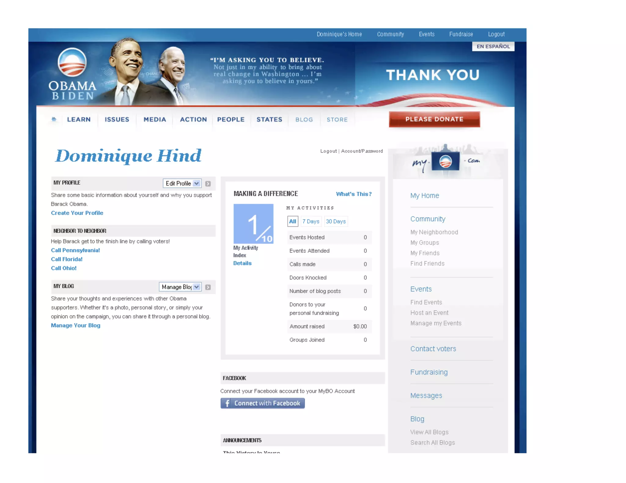 Obama Campaign Summary