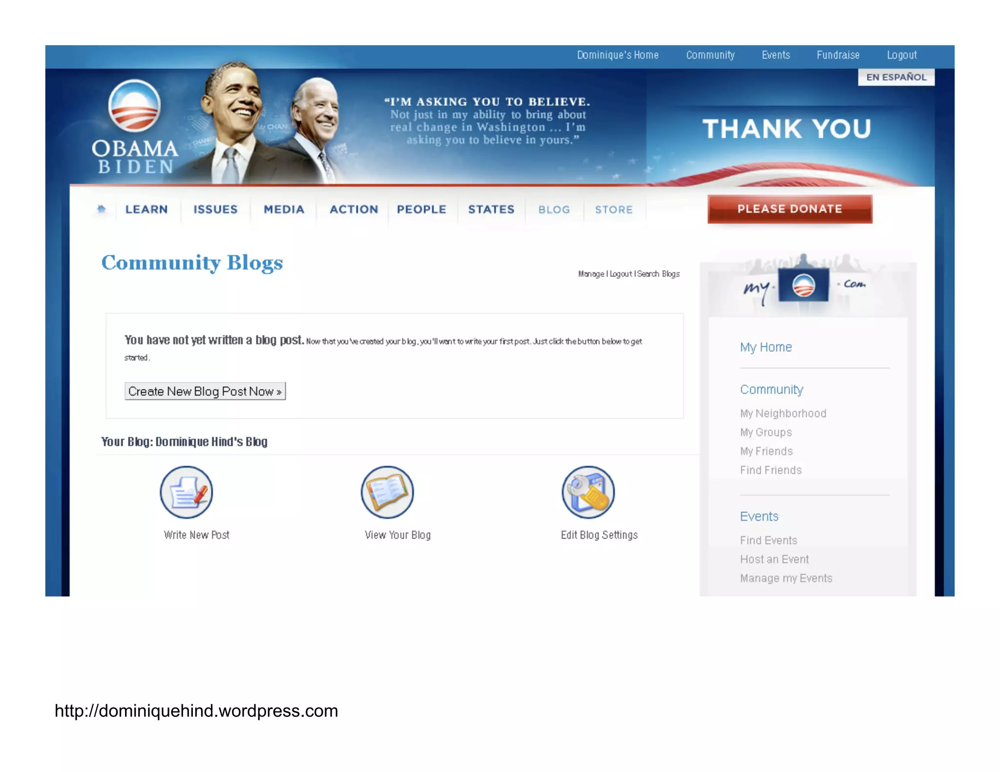 Obama Campaign Summary