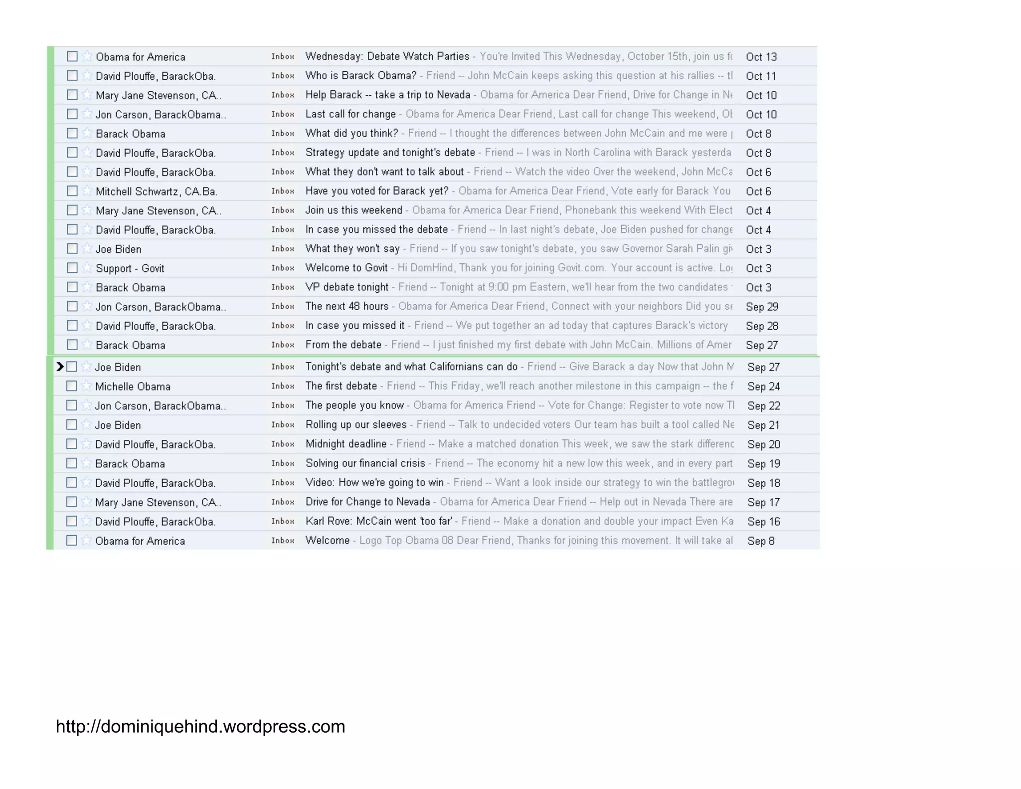 Obama Campaign Summary