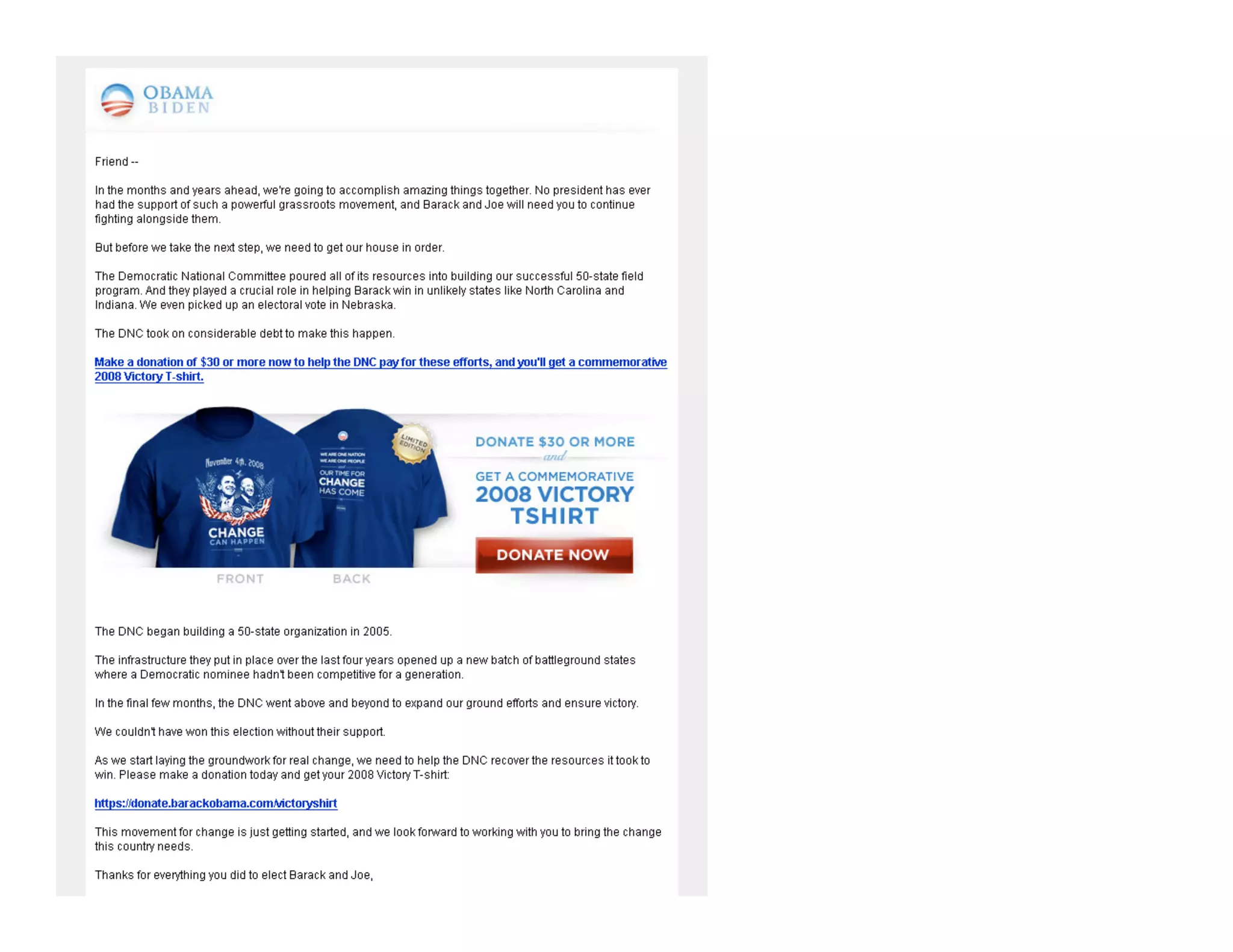 Obama Campaign Summary