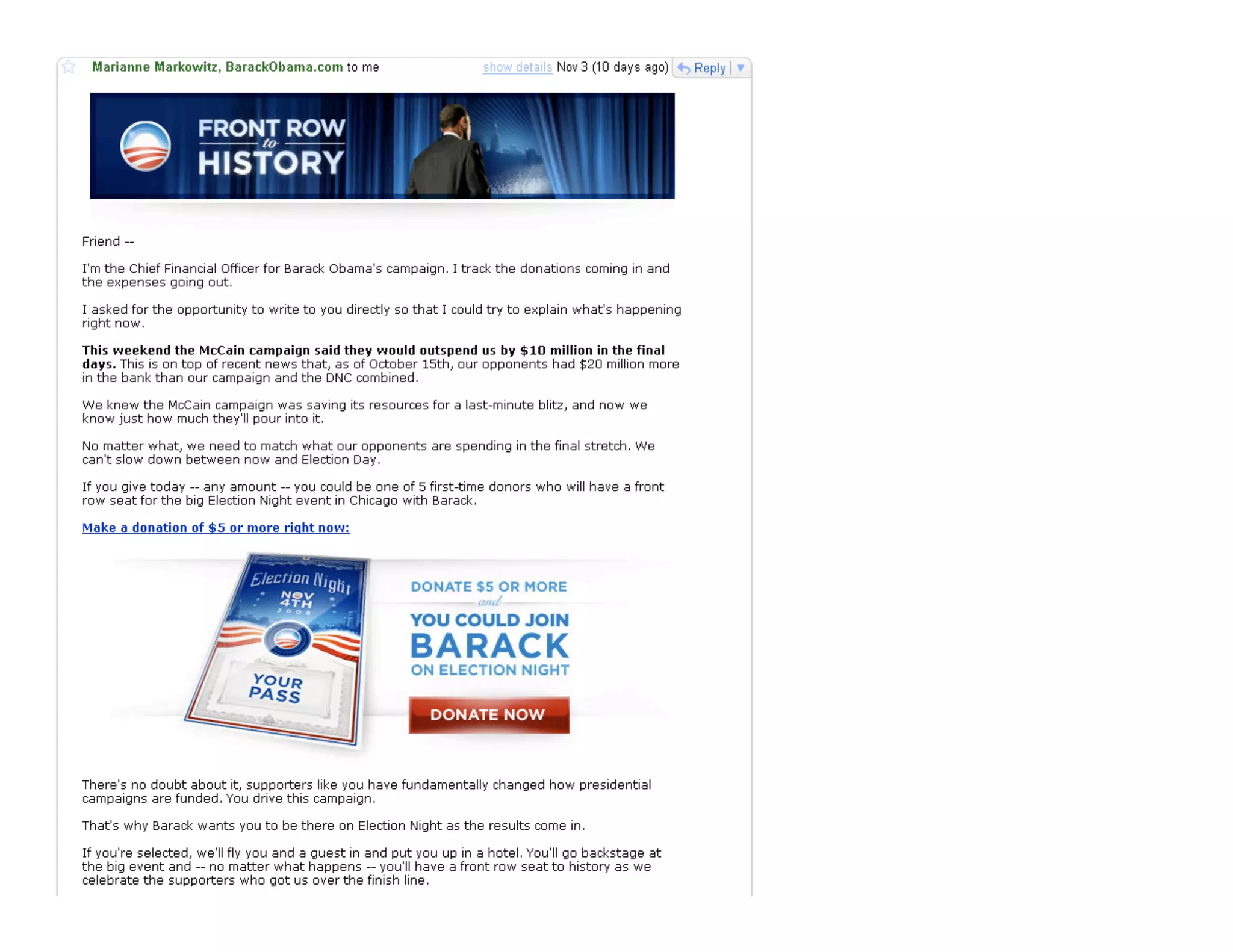 Obama Campaign Summary