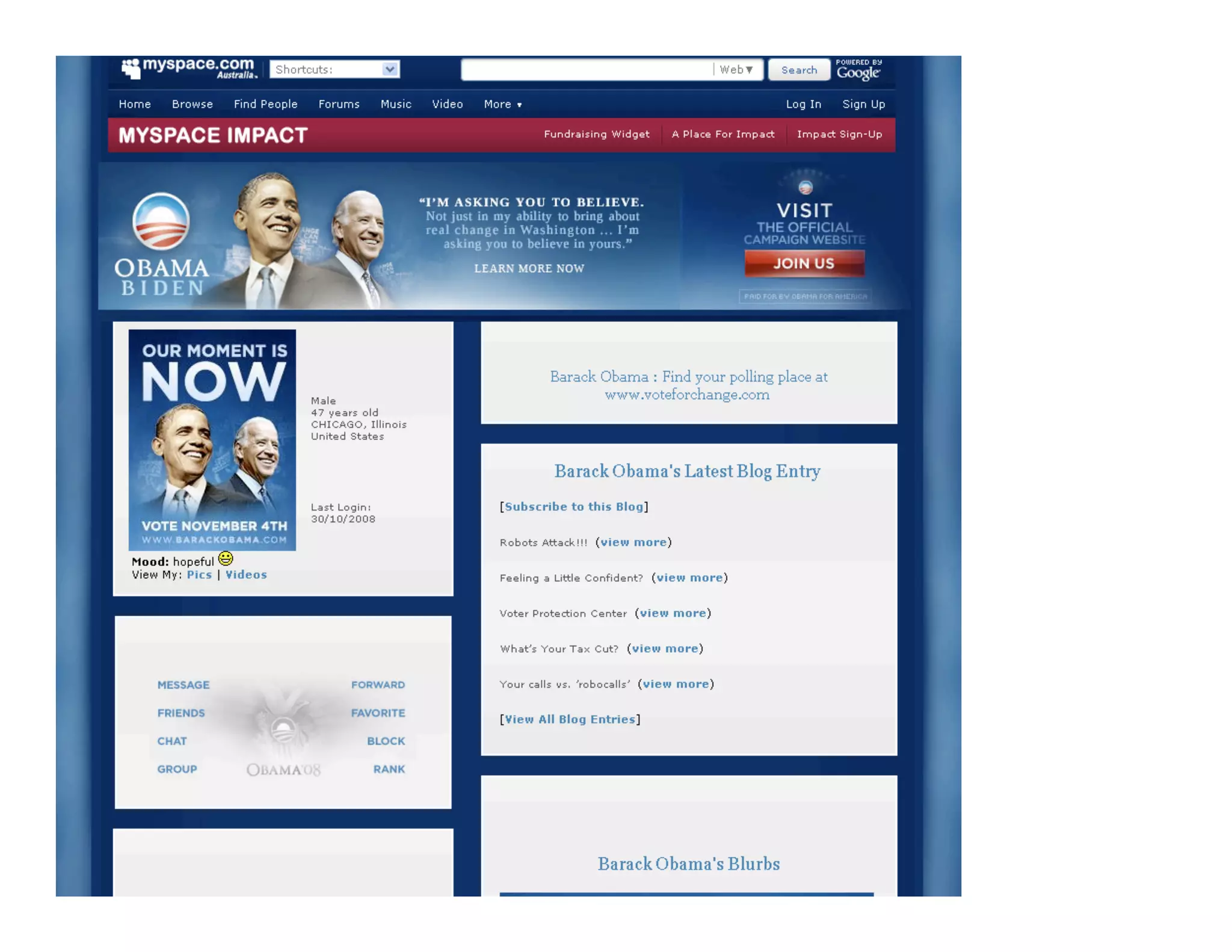 Obama Campaign Summary