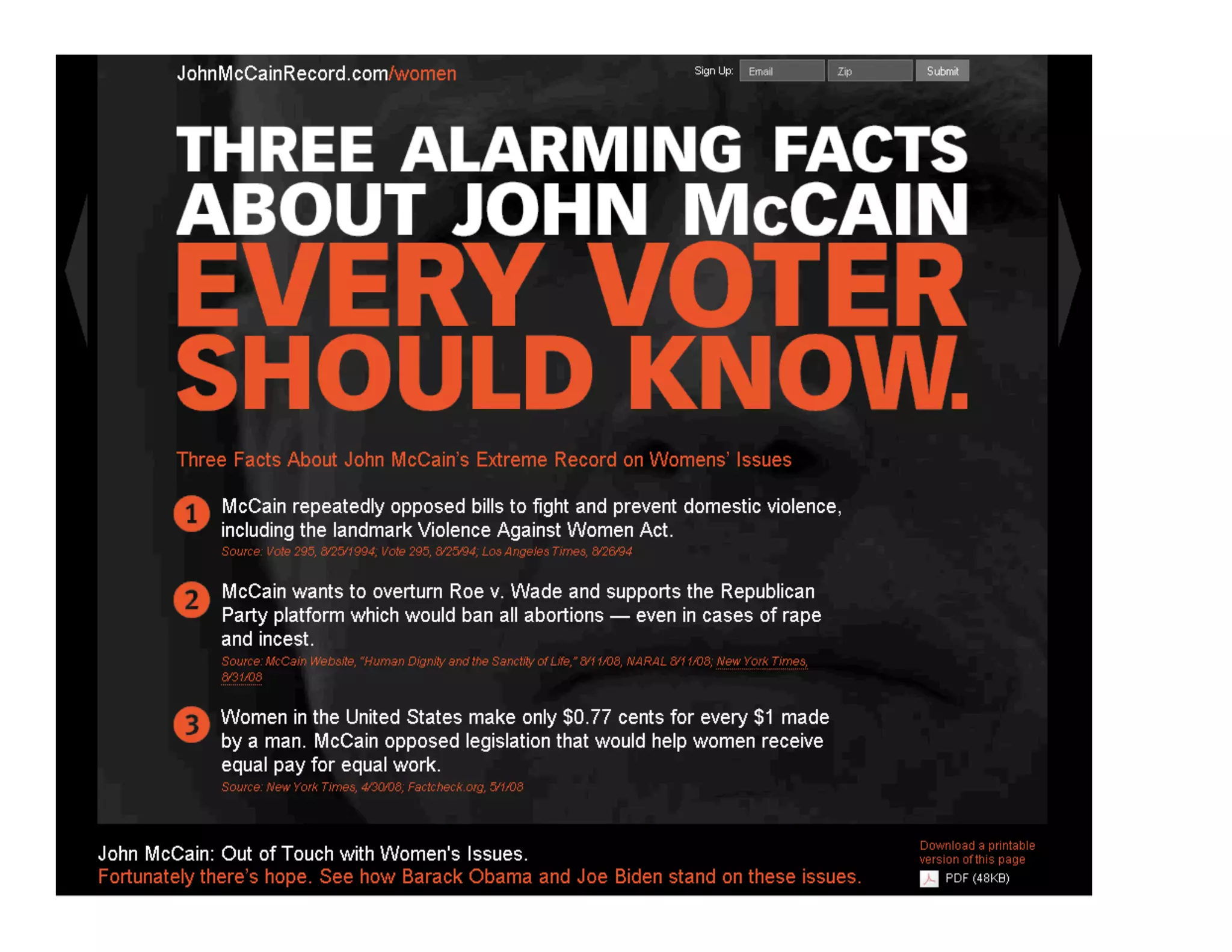 Obama Campaign Summary