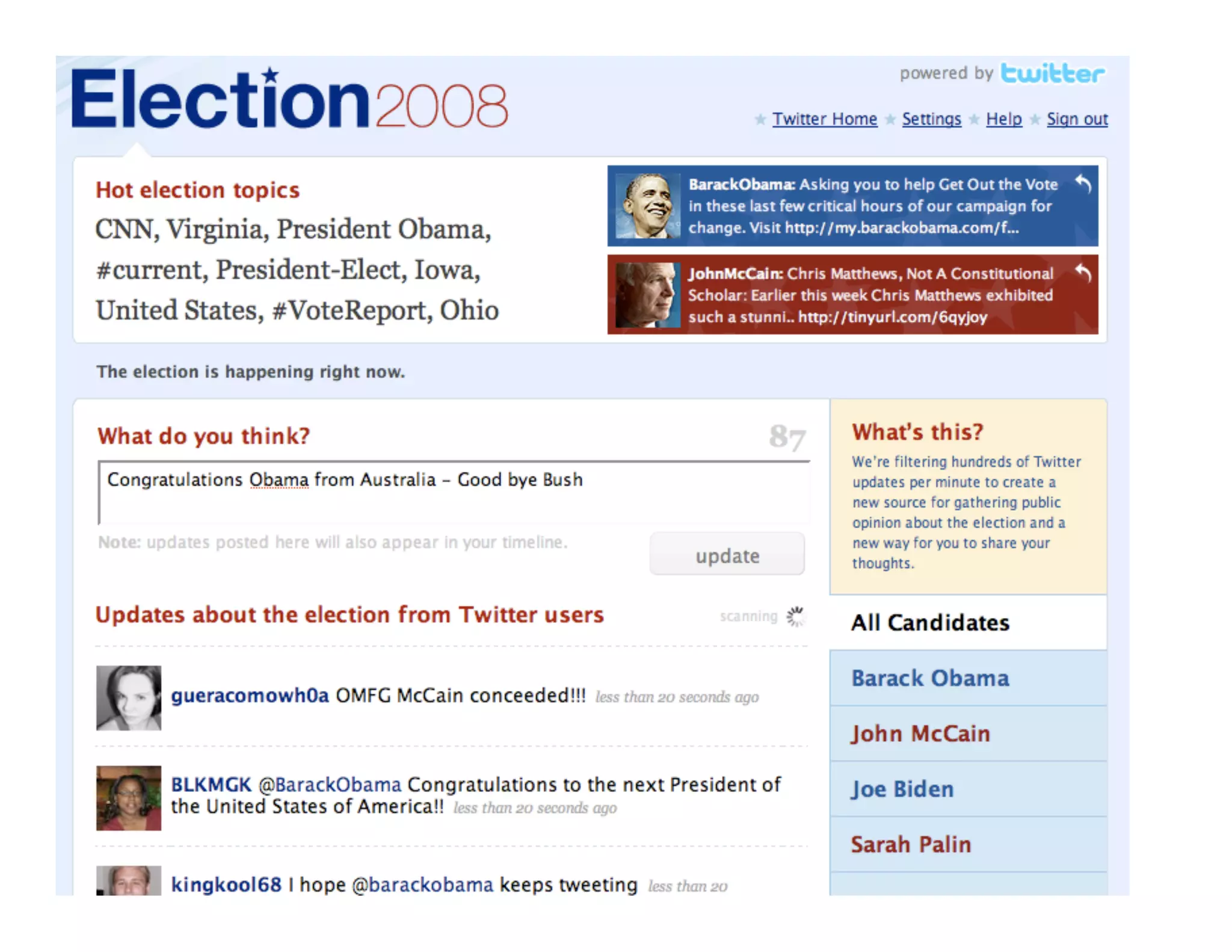 Obama Campaign Summary