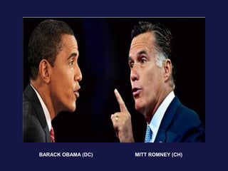 BARACK OBAMA (DC)   MITT ROMNEY (CH)
 