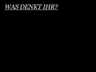 WAS DENKT IHR?




34 Web 2.0 in Politik und Gesellschaft//Vera Schneider
 