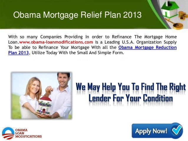 obama-mortgage-relief-plan-2013-best-beneficial-program-for-all-und