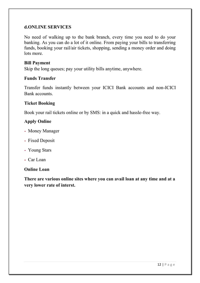 overview of banking project PDF
