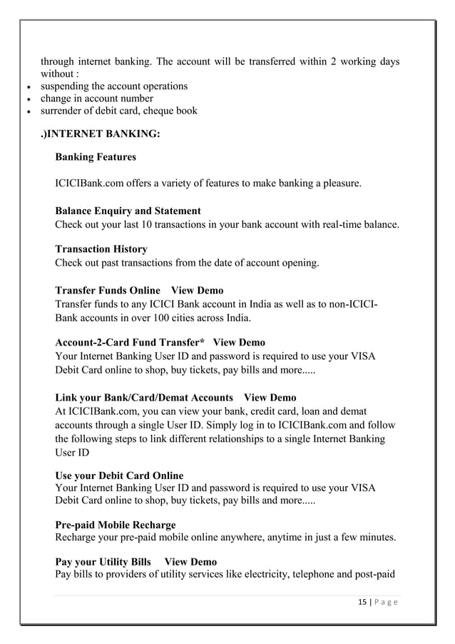 overview of banking project PDF