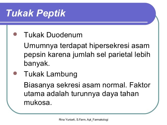 Farmakologi Obat saluran pencernaan Farmakologi Obat saluran pencernaan