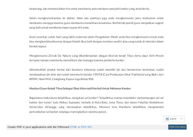 Obat alternatif kanker payudara stadium 4