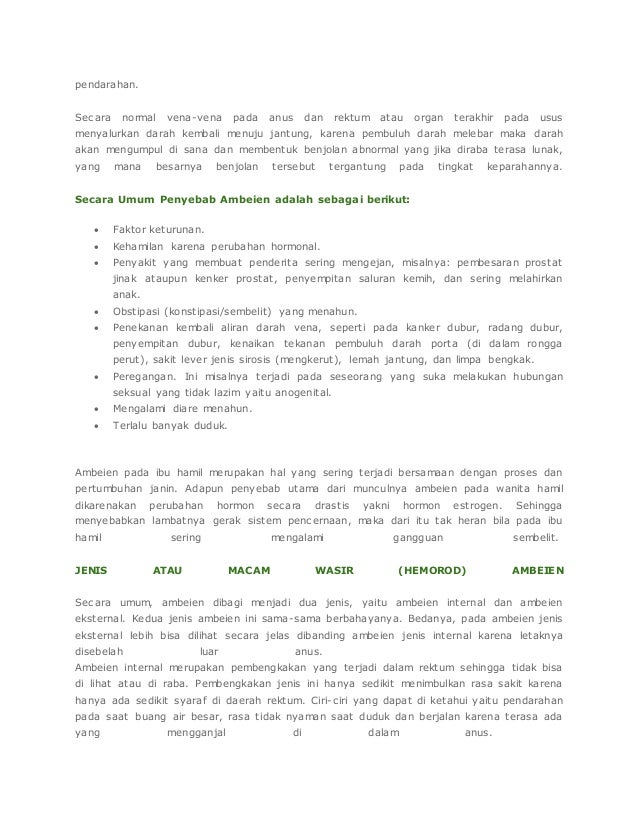 Obat ambeien herbal baik untuk jangka panjang