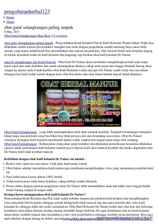  Obat herbal gatal selangkangan paling ampuh di apotik 