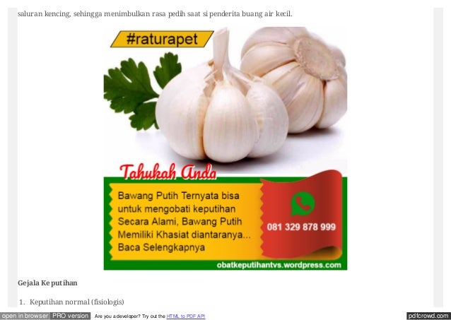 Obat keputihan Obat keputihan
