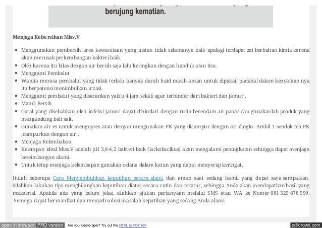 Obat keputihan paling bagus