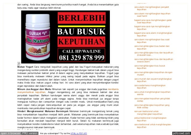 Obat keputihan yang ampuh