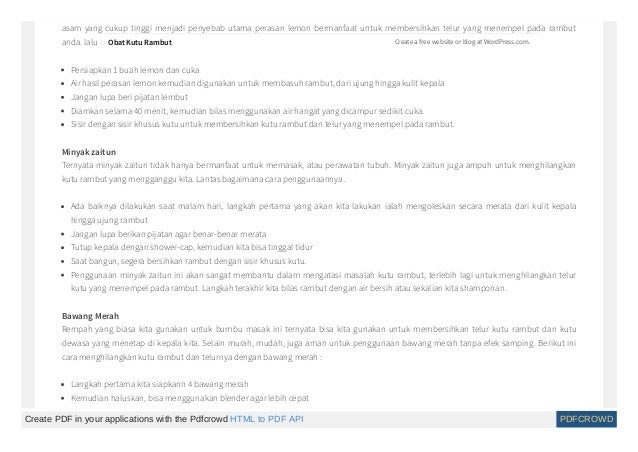 Cara Menghilangkan Kutu Rambut Secara Alami Tanpa Efek Samping