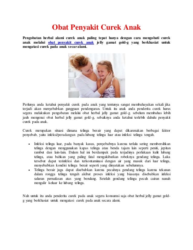 Obat Penyakit Curek Anak