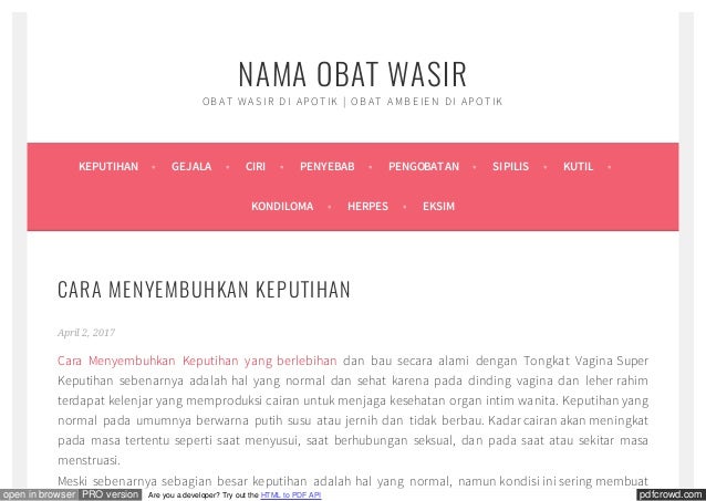 5 Jenis Keputihan Saat Hamil Popmama Com