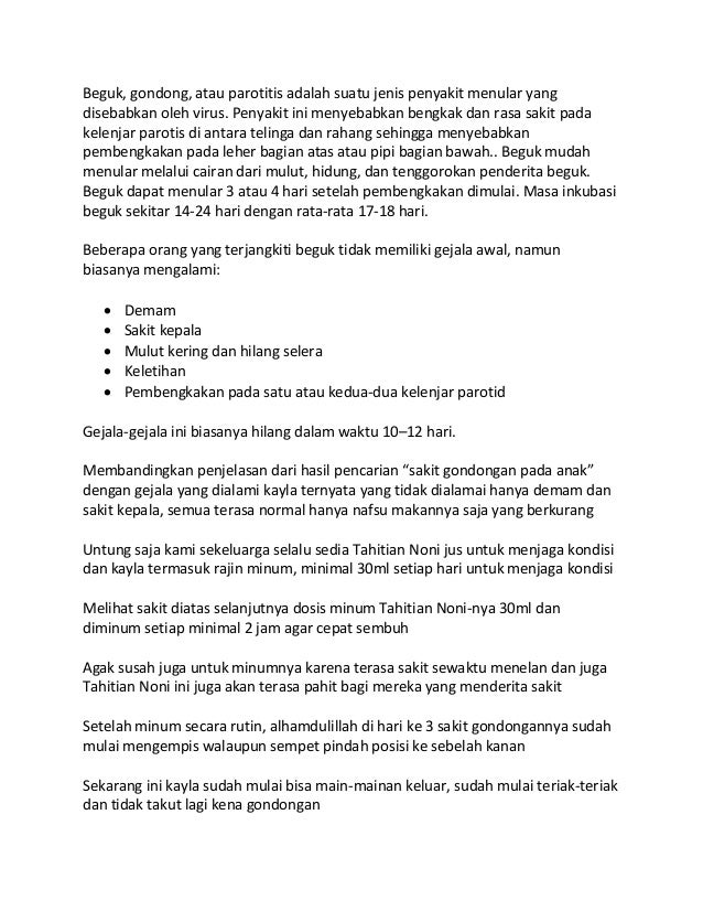 Obat Sakit Gondongan Pada Anak Obat Sakit Gondongan Pada Anak