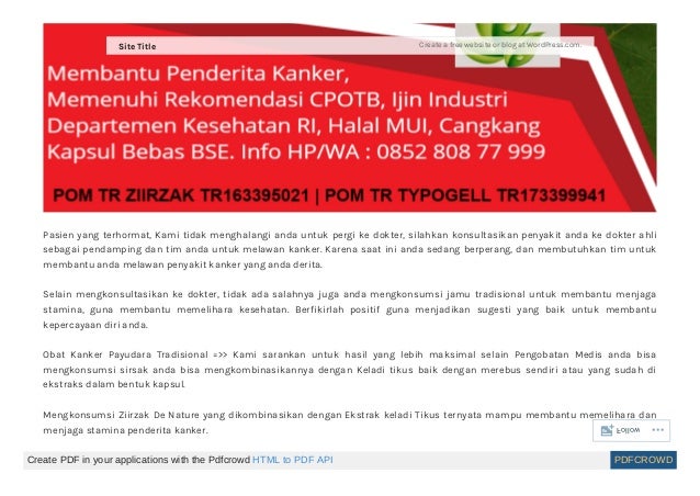 Obat tradisional kanker payudara stadium 3